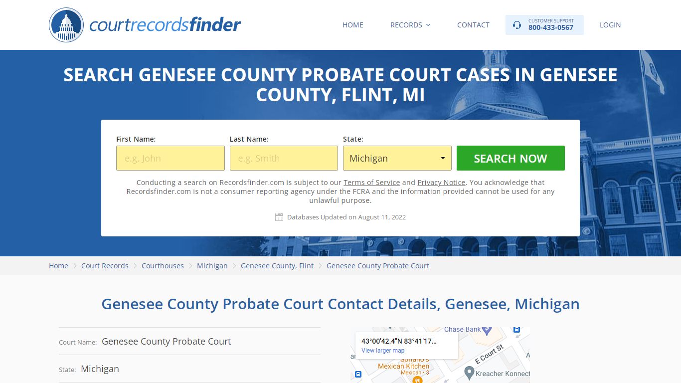 Genesee County Probate Court Case Search - RecordsFinder